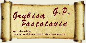 Grubiša Postolović vizit kartica